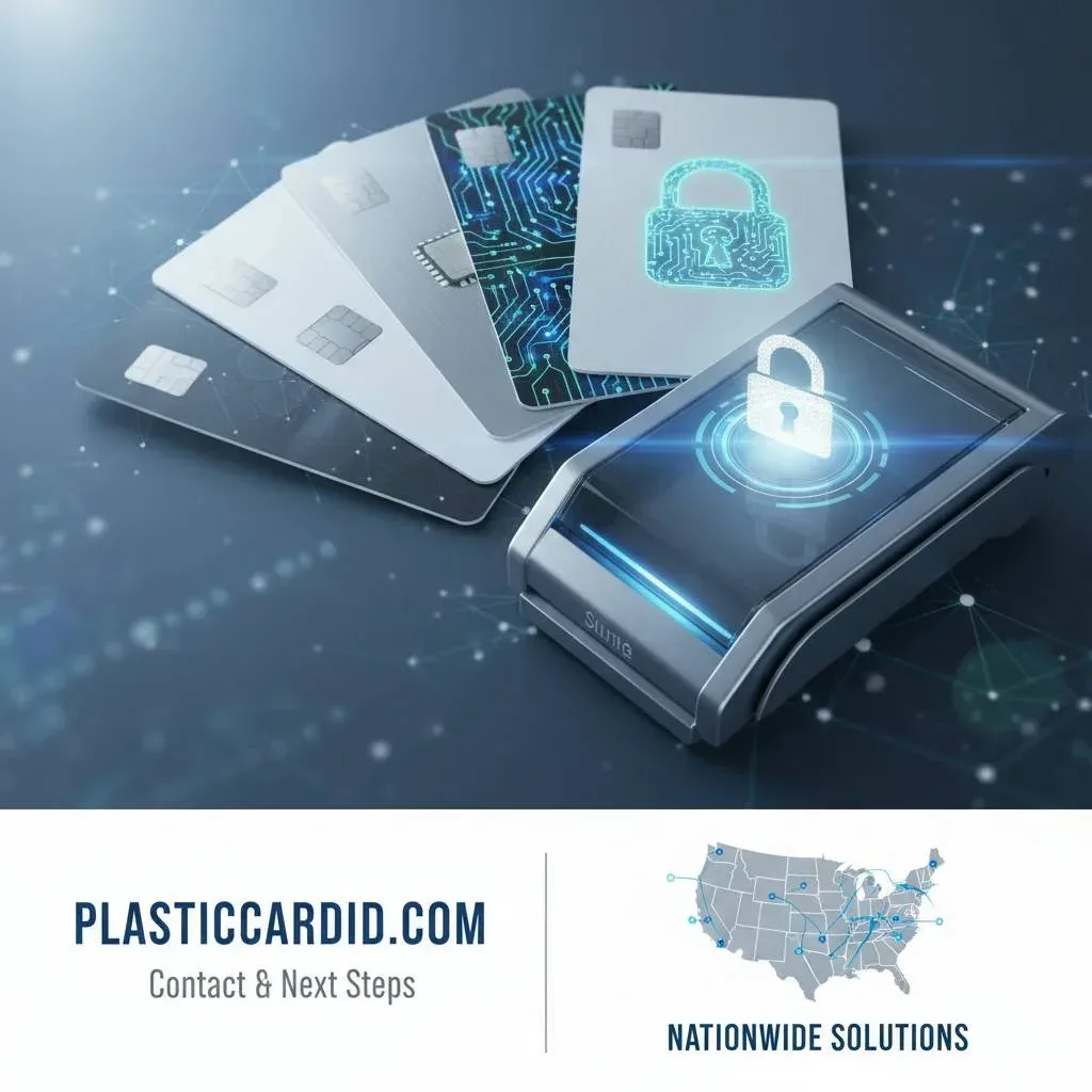 Contact & Next Steps with Plastic Card ID