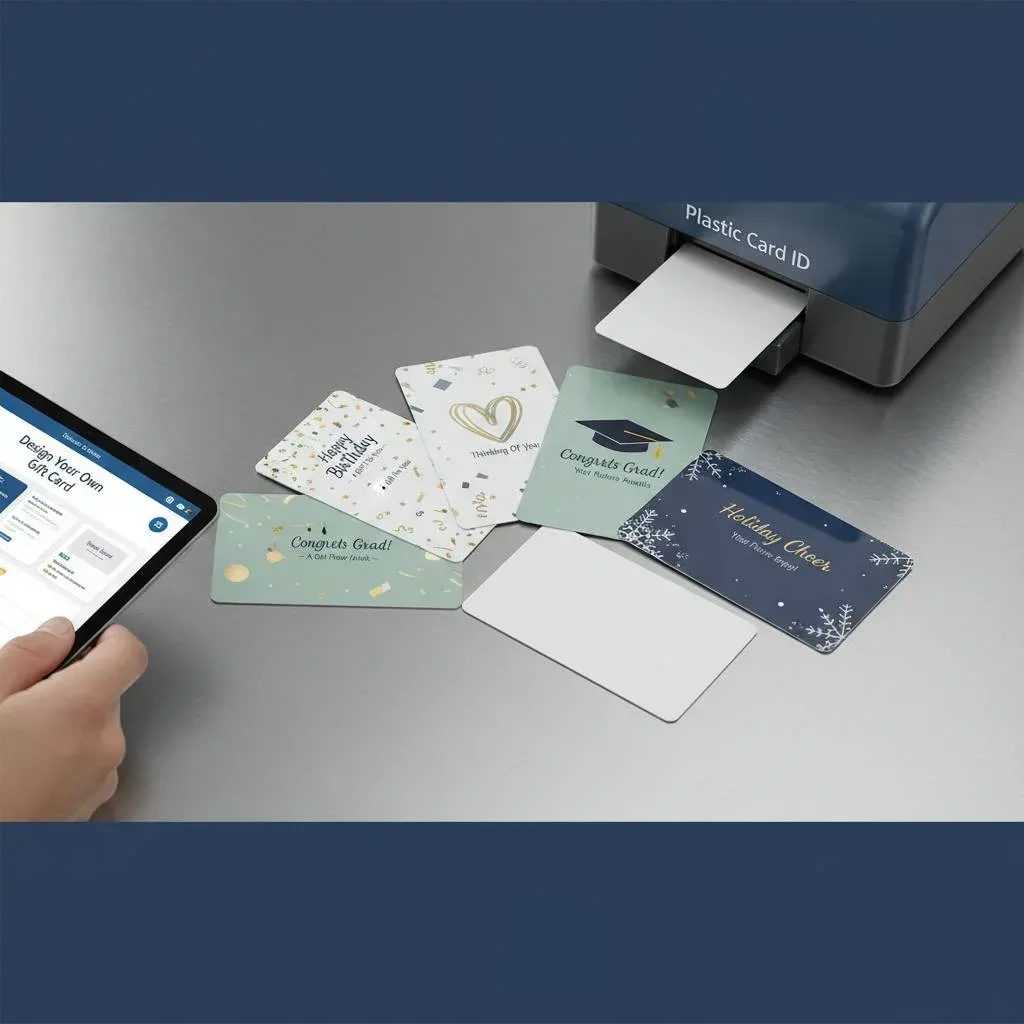 Choose Plastic Card ID for Personalized Gift Cards